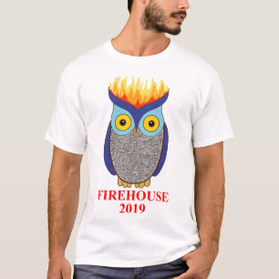 FH der blauen das T-Stück Eulen-Männer T-Shirt