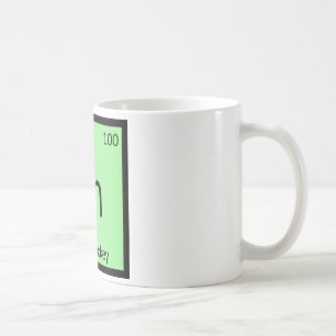 Fh - Feld-Hockey trägt Chemie-Periodensystem zur Kaffeetasse