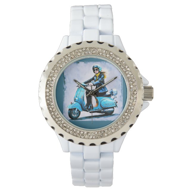 "Fiamma" "Corsa Elegante" - Elegante Fahrt Armbanduhr (Vorderseite)
