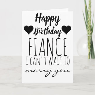 Fiancé de la carte d'anniversaire| Bonne fête d'an
