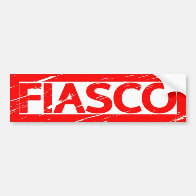 Fiasco-Briefmarke Autoaufkleber (Vorne)