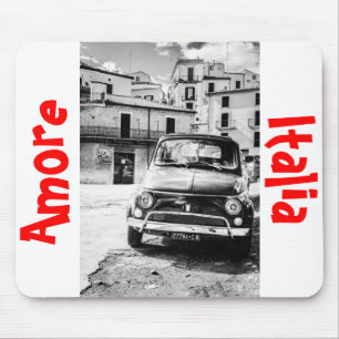 Fiat 500, Cinquecento in Italien, klassisches Auto Mousepad