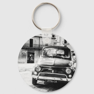 Fiat 500, cinquecento in Italien, klassisches Schlüsselanhänger