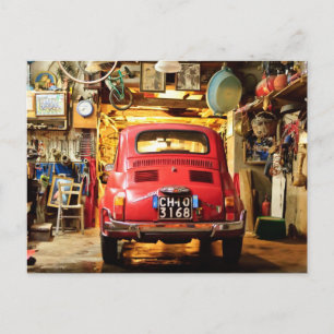 Fiat 500, Cinquecento, Italien Postkarte