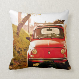 Fiat 500 in Italien, klassisches Autokissen Kissen