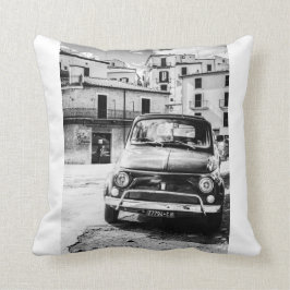 Fiat 500 in Italien, klassisches Autokissen, Kissen