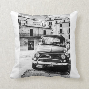 Fiat 500 in Italien, klassisches Autokissen, Kissen