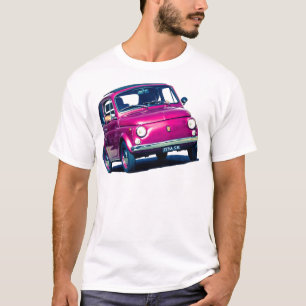 Fiat 500 in Rom, T-Shirt, Klassischer Cinqucento T-Shirt