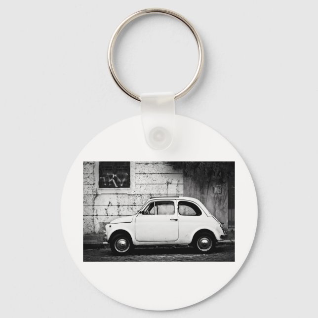 Fiat 500 Rom, Italien Schlüsselanhänger (Vorderseite)