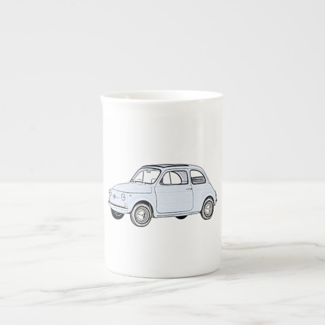 Fiat 500 Topolino Prozellantasse (Vorderseite)