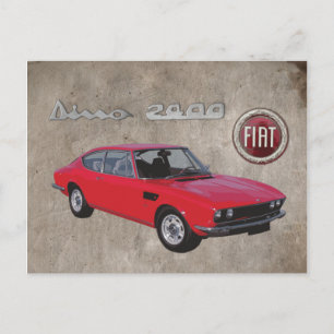 FIAT DINO 2400 POSTKARTE