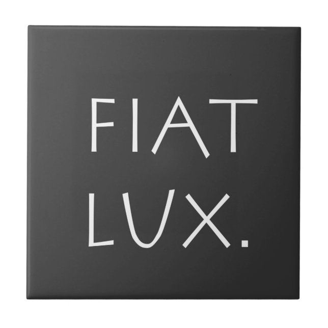 Fiat Lux Fliese (Vorderseite)