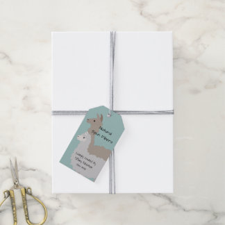 Fiber Artist Alpaca und Llama Yarn Hangtag Geschenkanhänger