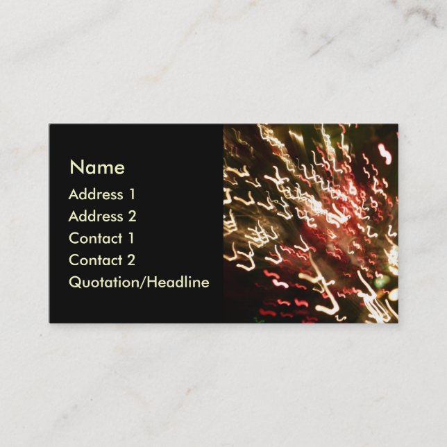 Fiber Optic Fun - 02 Visitenkarte (Vorderseite)