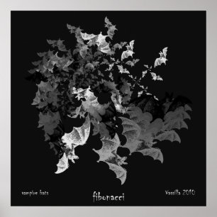 Fibonacci Bats Poster Printwerbung