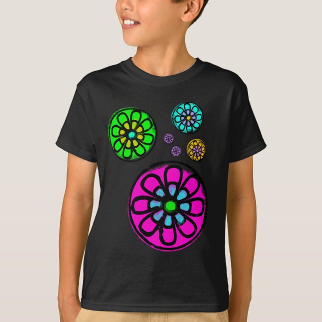 Fibonacci Blume Power T-Shirt (Vorderseite)