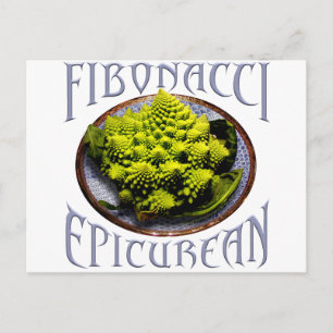 Fibonacci Epicurean Postkarte