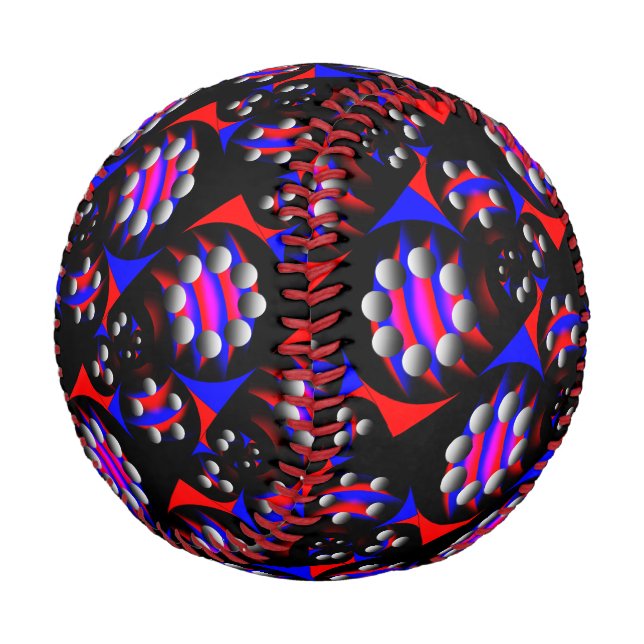 Fibonacci "Fish Black" von Kenneth Yoncich Baseball (Schrägansicht)