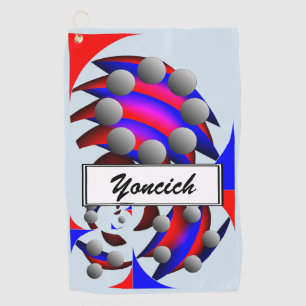 Fibonacci "Fish" von Kenneth Yoncich Golfhandtuch