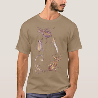 Fibonacci Frischwasser-Bug-Spirale T-Shirt