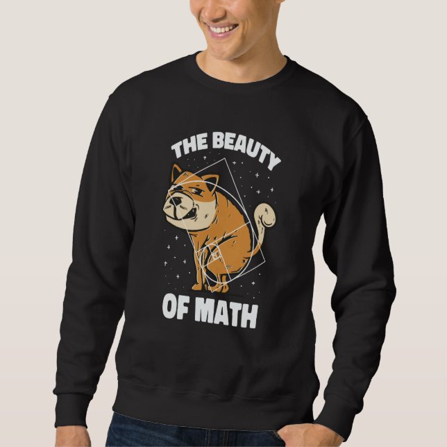Fibonacci Golden Ratio Dog For Math Sweatshirt (Vorderseite)
