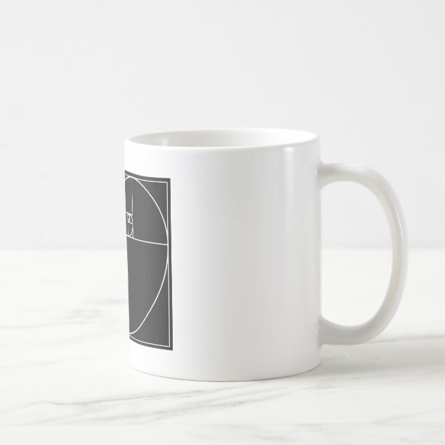 Fibonacci-Herz Kaffeetasse (Rechts)