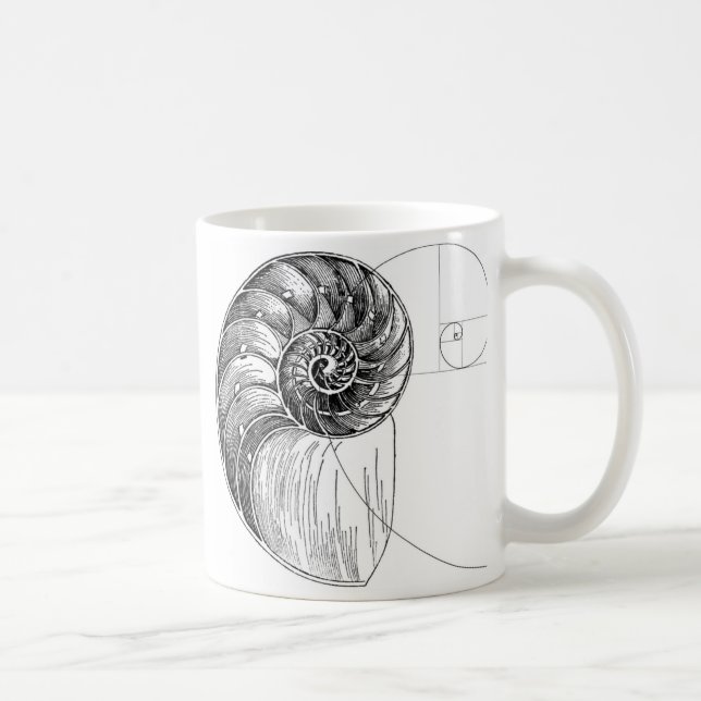 Fibonacci Kaffeetasse (Rechts)