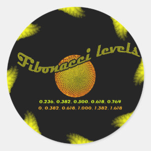 Fibonacci-Nummern für den Handel Runder Aufkleber