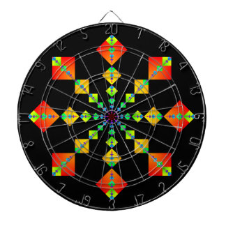 Fibonacci quadriert Mandala Dartscheibe