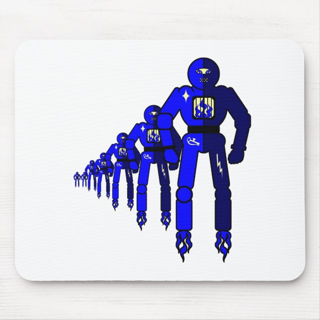 Fibonacci Robots Mousepad (Vorne)
