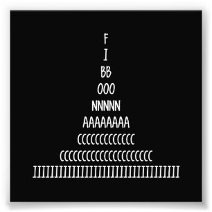 Fibonacci Sequence Fotodruck