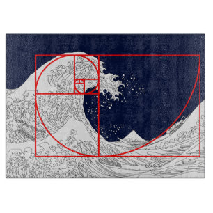 Fibonacci-Sequenz und die große Welle Schneidebrett
