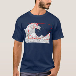 Fibonacci-Sequenz und die große Welle T-Shirt