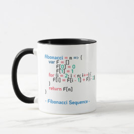 Fibonacci-Sequenzfunktion| Codeausschnitt Tasse