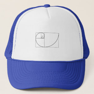 Fibonacci Spiral Golden Section Geometrie Truckerkappe