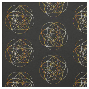 Fibonacci-Spirale die heilige Geometrie Stoff