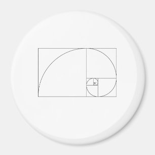 Fibonacci-Spirale Magnet