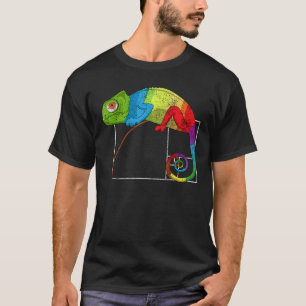 Fibonacci Tag Golden Ratio Math Chameleon Math T-Shirt