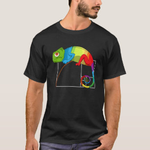 Fibonacci Tag Golden Ratio Math Chameleon Math T-Shirt