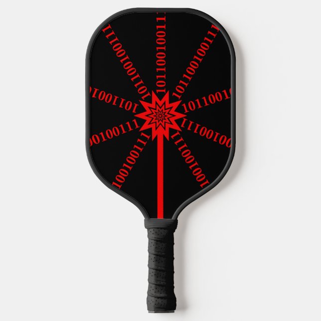 Fibre Optic Data Burst Pickleball Schläger (Vorderseite)