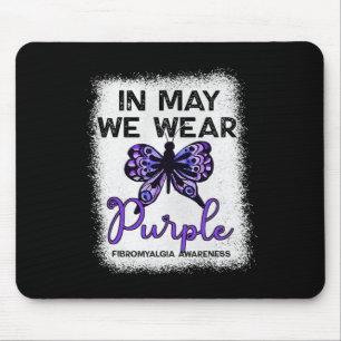 Fibro Bewusstseinssprache im Mai tragen wir Lila H Mousepad