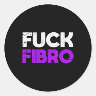 Fibro Fibromyalgie Fibromyositis Chronischer Schme Runder Aufkleber