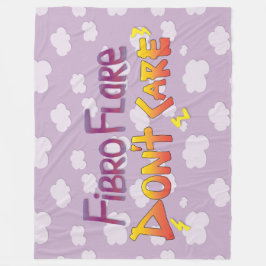 Fibro Flare kümmert sich nicht Fleecedecke