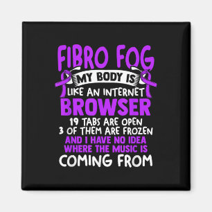 Fibro Fog - Fibro Survivor Funny Fibromyalgie Awar Magnet