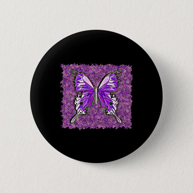 Fibro Lupus Glaskugeln Kunst-Spoonie Button (Vorderseite)