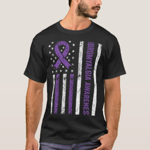 Fibro Warrior Lila Multifunktionsleiste T-Shirt