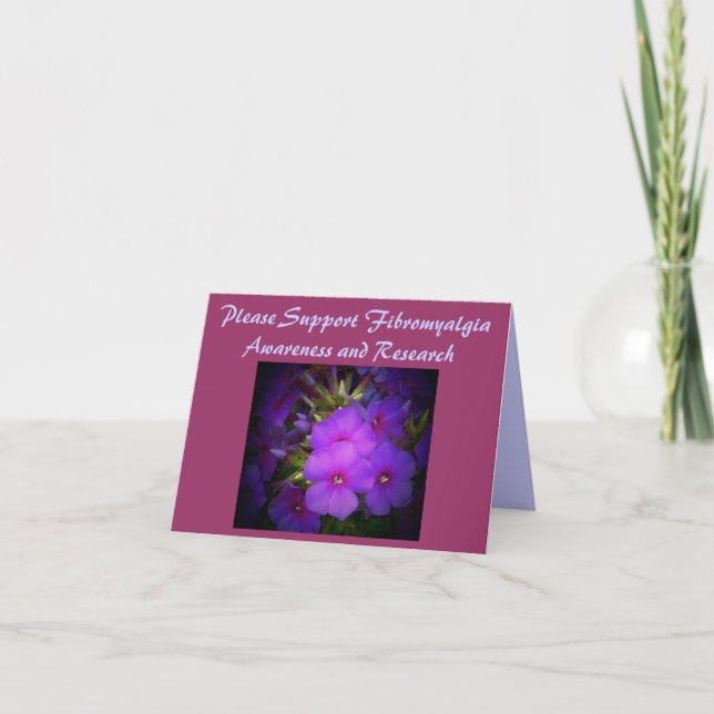 Fibromyalgia-Bewusstseins-Anmerkungs-Karte Karte (Vorderseite)