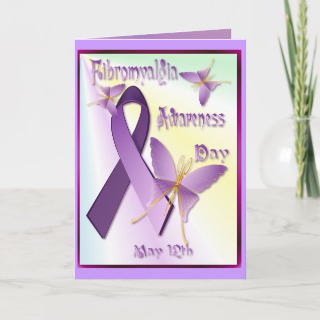 Fibromyalgia-Bewusstseins-Tageskarte Karte (Vorderseite)
