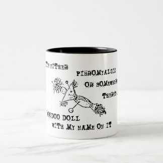 Fibromyalgia-Bewusstseins-Voodoo-Puppen-Tasse Zweifarbige Tasse