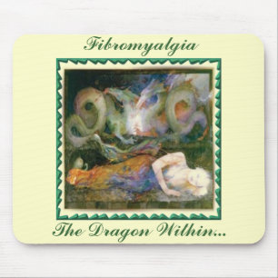 Fibromyalgia, der Drache innerhalb… Mousepad